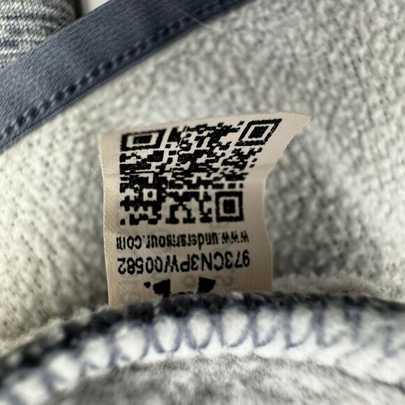 UNDER ARMOUR | Womens Medium Blue Gray Storm Fleece Logo Twist Hoodie Sweatshirt - Picture 7 of 8